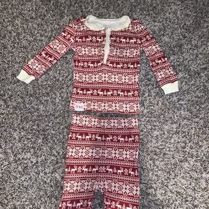 Gently used 6-9 month old baby girl pajamas